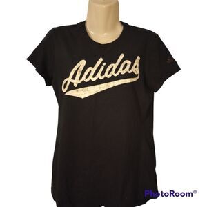 Adidas black with white logo "go to tee"